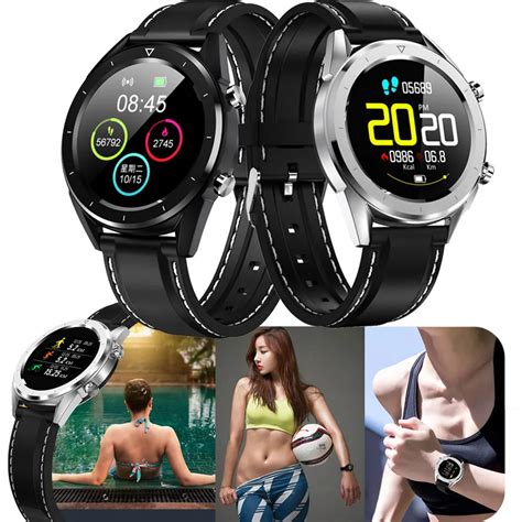 DT28 ECG Blood Oxygen Blood Pressure Heart Rate Monitor Sports Smart ...