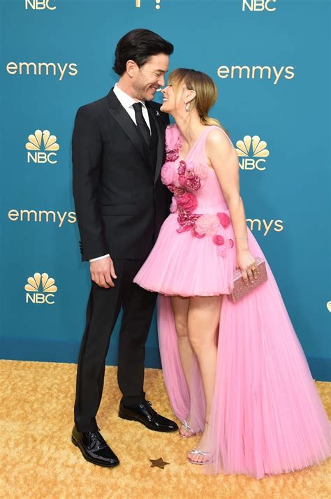 Kaley Cuoco And Boyfriend Tom Pelphrey's Red Carpet Debut At 2022 Emmys