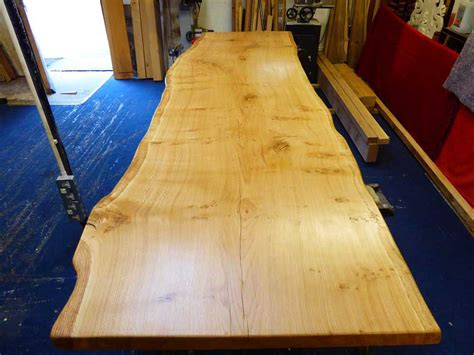 Stunning Single Oak Slab Dining Table For Sale | Quercus Furniture