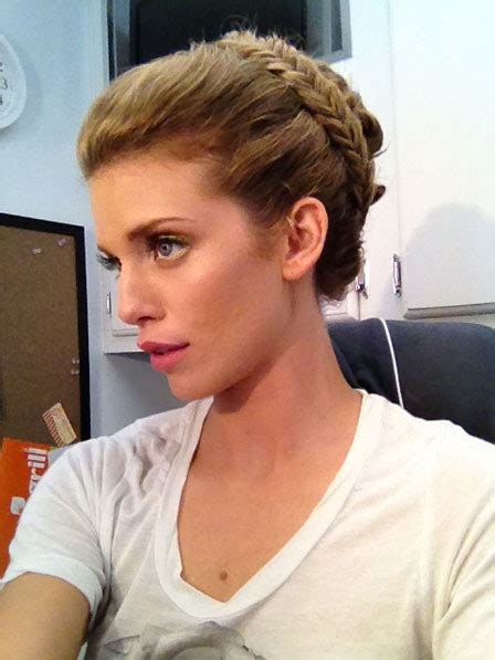 AnnaLynne McCord LOVES This Hairstyle (Straight From the 90210 Set). Do You? | Glamour