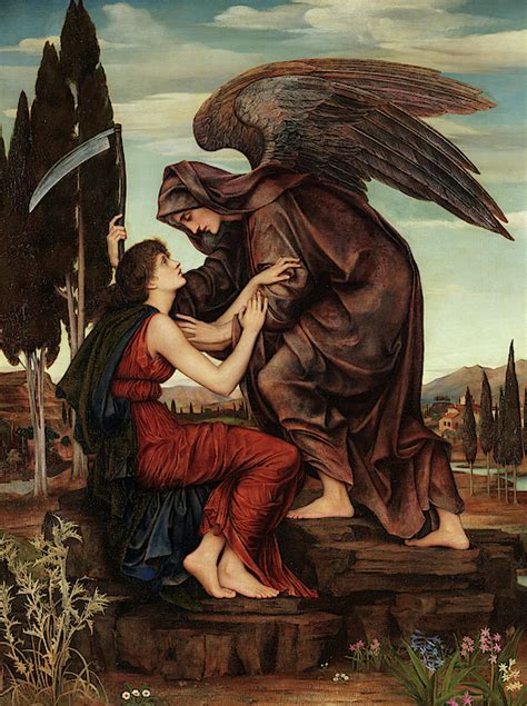 The Angel of Death, 1880 Greeting Card for Sale by Evelyn De Morgan