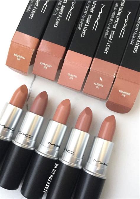5 Nude Mac Lipstick Shades | I take you Mac Lipstick Swatches & review