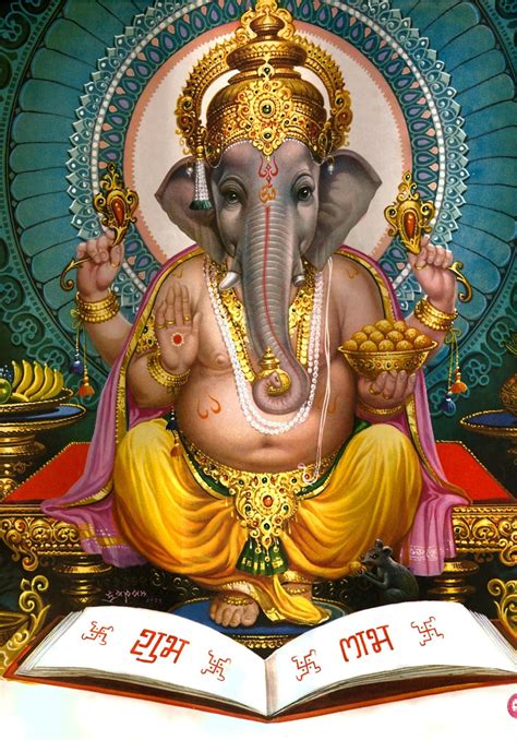 Lord Ganesha Painting Ganesha Art Ganesha Statue POSTER Ganesh Painting ...