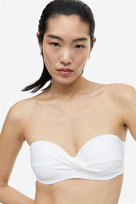 Balconette Bikini Top - White - Ladies | H&M CA