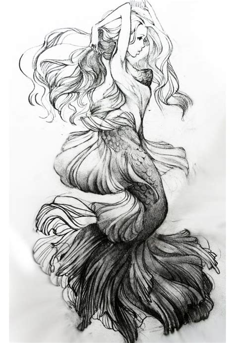 Pin by Katie Molm on Tat it up, yo! | Mermaid art, Mermaid tattoos, Mermaid drawings