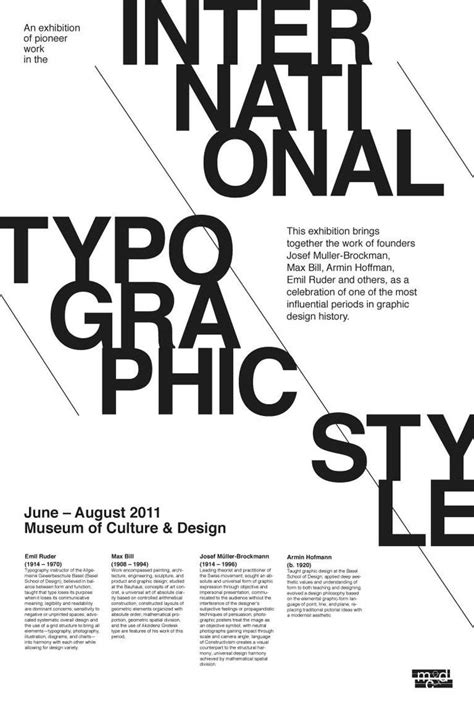 Exam preparation: International Typographic Style | Typography poster ...