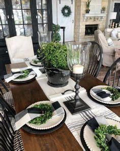 Just stumbled across this cool page for Joanna Gaines | Dining room table centerpieces, French ...