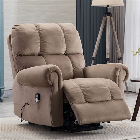 Contemporary Electric Recliner Chair / Grey Leather electric recliner ...