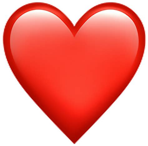 Heart Love Red Whatsapp Emoji Emotion Emotions - Big Heart Emoji - (1024x1024) Png Clipart ...