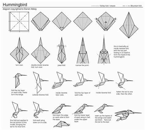 Dynamic Miscellany : Origami hummingbird