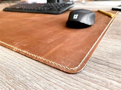 4070 cm Personalized Leather desk pad leather desk pad | Etsy