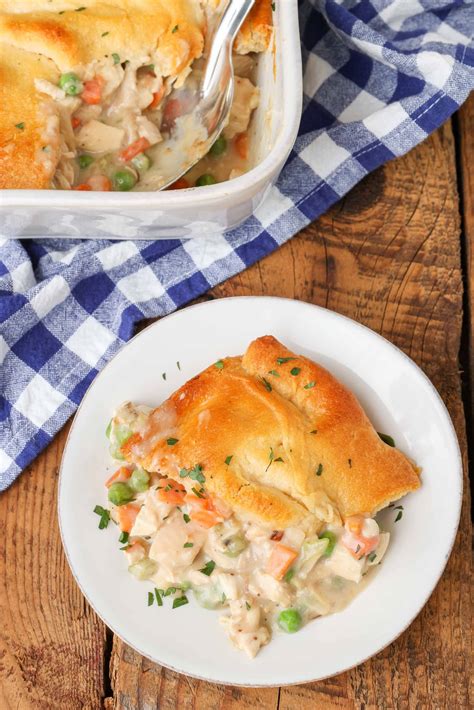 Crescent Roll Chicken Pot Pie - Chocolate with Grace