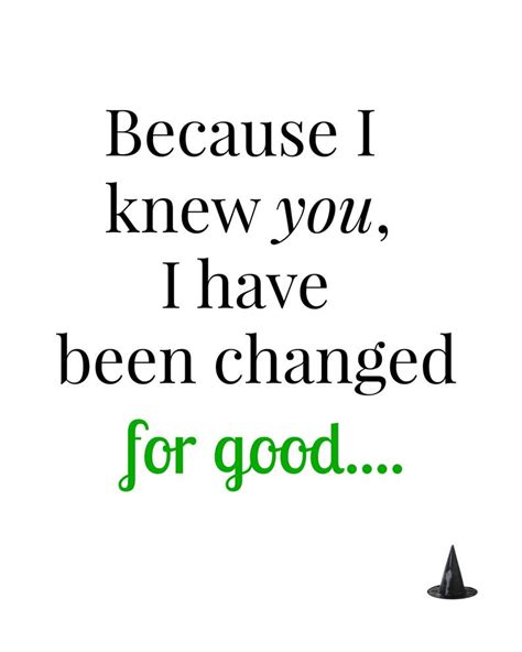 Wicked Digital Print, Because I Knew You, I Have Been Changed for Good, Broadway Print, Wicked ...