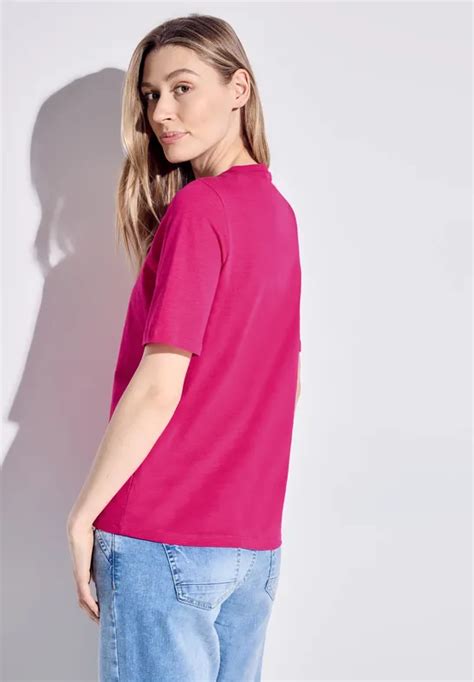 CECIL Basic T-Shirt für Damen in Pink | CECIL