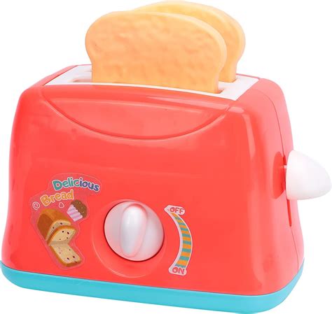 Pop‑Up Toaster Play Toy, Bread Maker Toy Bread Toaster Toy Kitchen ...