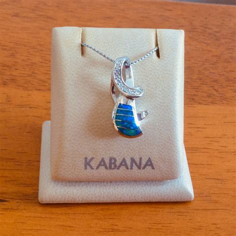 Kabana Jewelry Kabana Australian Opal Inlay & Diamond Pendant - Emerald Lady Jewelry