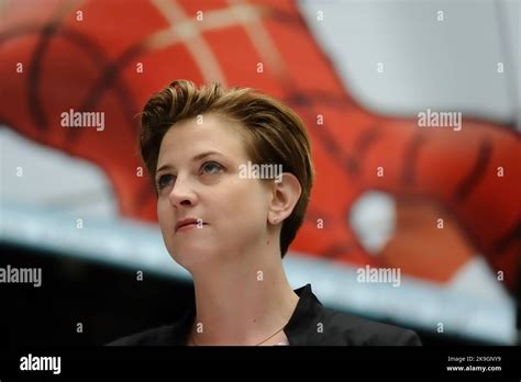 Vienna, Austria. October 10, 2022. Election campaign event with Beate Meinl-Reisinger from NEOS ...