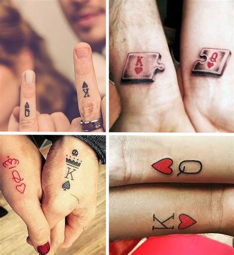 Roi et la Reine tatouages in 2020 | Best couple tattoos, Queen tattoo, King of hearts tattoo