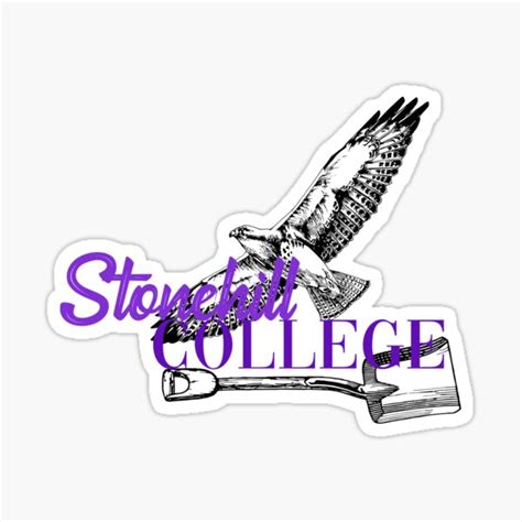 "Stonehill College SkyHawks" Sticker by Macbrittdesigns | Redbubble