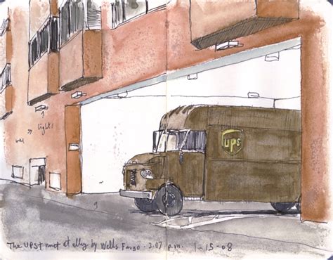 Ups Truck Drawing at PaintingValley.com | Explore collection of Ups Truck Drawing