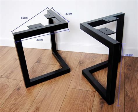 Patas de mesa de centro de metal, base de mesa moderna - Etsy España | Coffee table legs metal ...