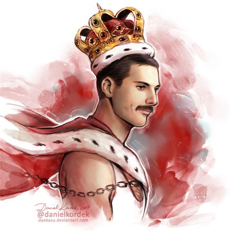 freddie mercury crown drawing - thegreenladypainting