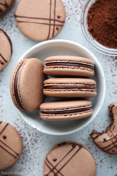 Chocolate Macaron Recipe - Simply Home Cooked