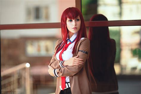 Makise Kurisu Anime Girl Cosplay 4k Wallpaper,HD Anime Wallpapers,4k ...