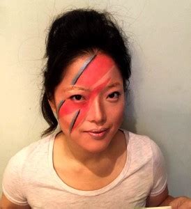 David Bowie tribute makeup “Aladdin Sane” | IMUA