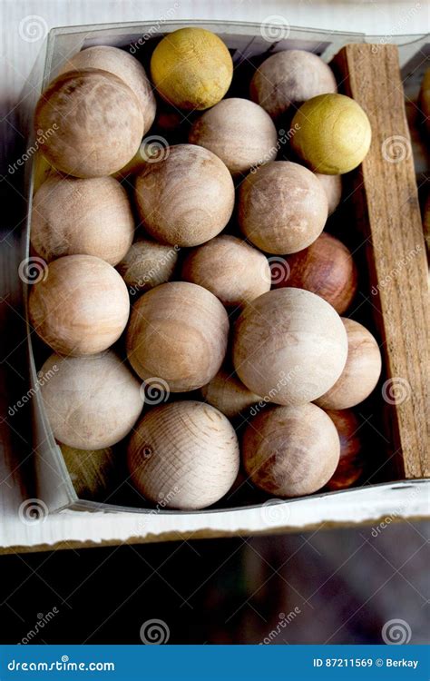 Plenty of Light Brown Color Wooden Balls Stock Image - Image of pattern, construct: 87211569