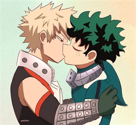 "Bakudeku Kiss " by Spatziline | Redbubble | Casais bonitos de anime, Personagens de anime, Anime