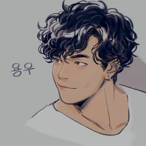 Anime Boy With Curly Hair