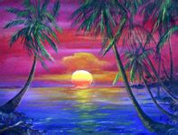 Sunset Paintings by Janis Stevens