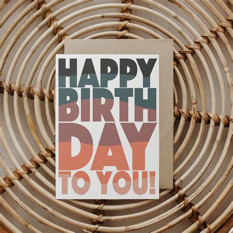 Happy Birthday to You Card Greeting Card Bday Card | Etsy