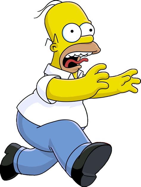 PNG - TSHaR - Homer Simpson Running by SuperCaptainN on DeviantArt