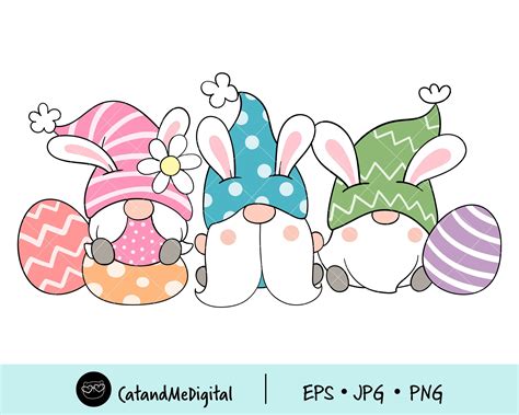 Cute Easter gnome clipart Easter clipart Spring gnome Nordic | Etsy in ...