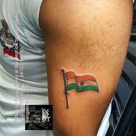 Indian Flag Tattoo | Best Ink Tattoo Studio Bangalore