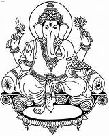 Pencil Of Lord Ganesh Coloring Pages sketch template