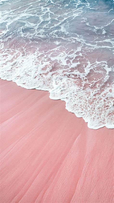 Light Pink Aesthetic Wallpaper Beach - canvas-bloop