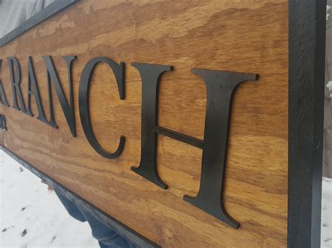 Large Custom Ranch Sign Over-sized Rustic Business Logo - Etsy