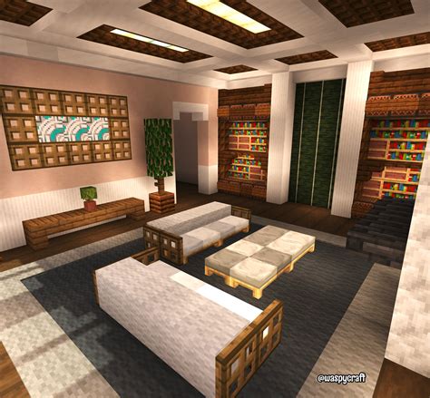 Living room. : r/Minecraftbuilds