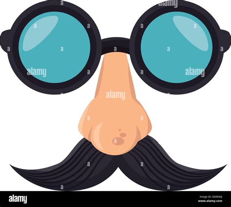 funny disguise mask Stock Vector Art & Illustration, Vector Image: 116629790 - Alamy