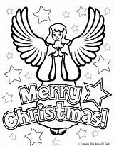 Christmas Angels Coloring Page  Home sketch template