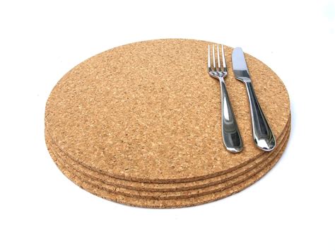 Round Cork Placemats Table Mats 30 cm Set of 4: Amazon.co.uk: Kitchen & Home