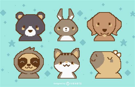 Cute Animal Pixel Art