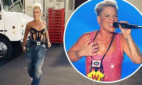 Pink's new single Never Not Gonna Dance Again tops Aussie charts | Daily Mail Online