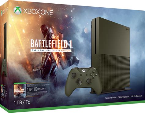 Microsoft Xbox One S 1TB Battlefield™ 1 Special Edition Console Bundle with 4K Ultra HD Blu-ray ...