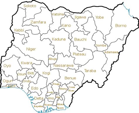 Nigeria States - MapSof.net