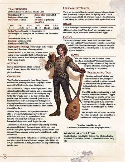 [5E] Sharing my Arcane Trickster as a Pre-Generated 1st Level Character. : r/DnD