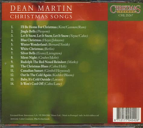 Dean Martin CD: Christmas Songs (CD) - Bear Family Records